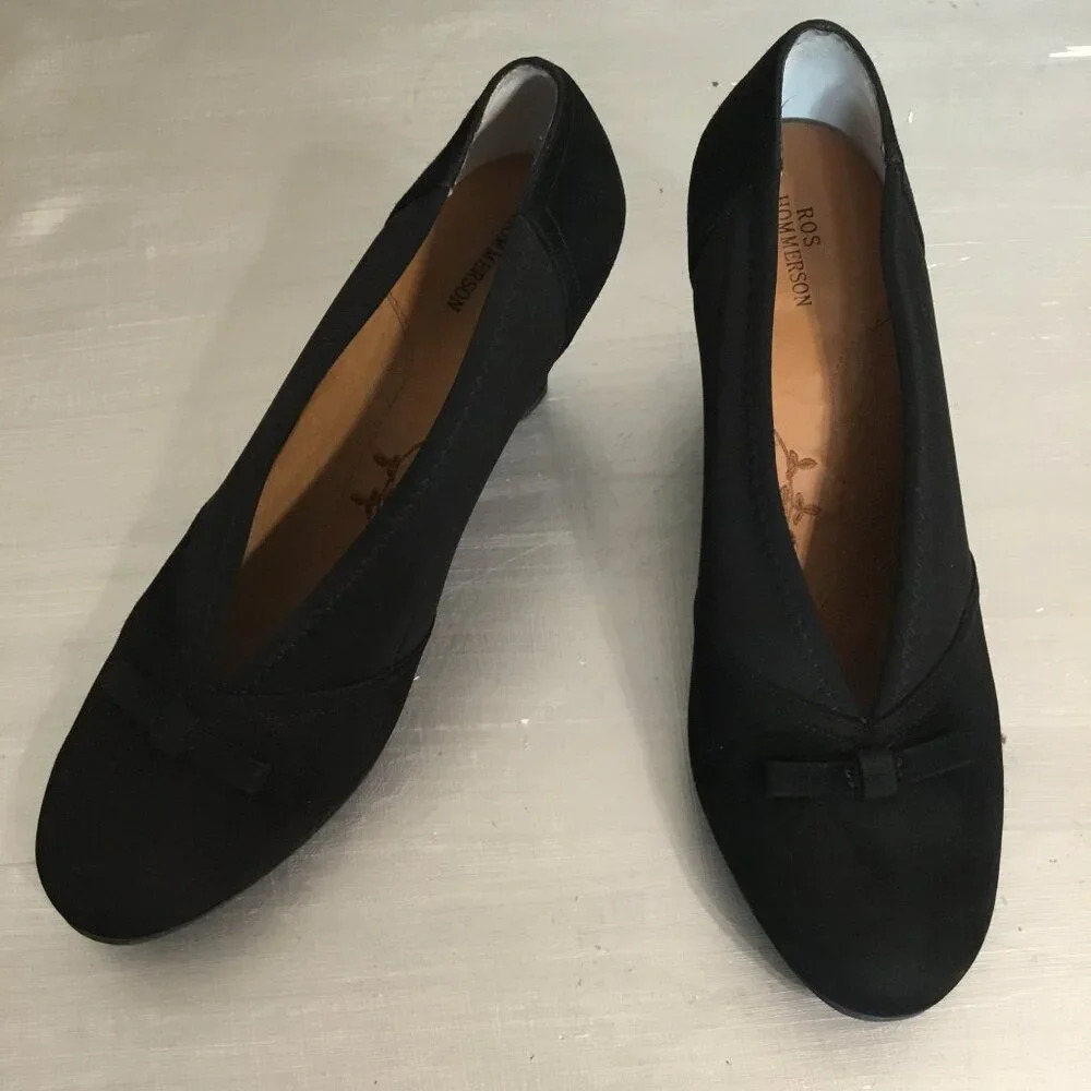 Ros Hommerson Women's Harper Comfort Pump , Black Suede / Black Gore, US 8.5 m